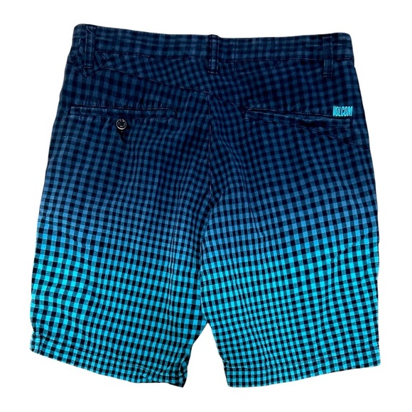 Volcom 🩳 Men's Blue Checkered Shorts - Picture 7 of 7